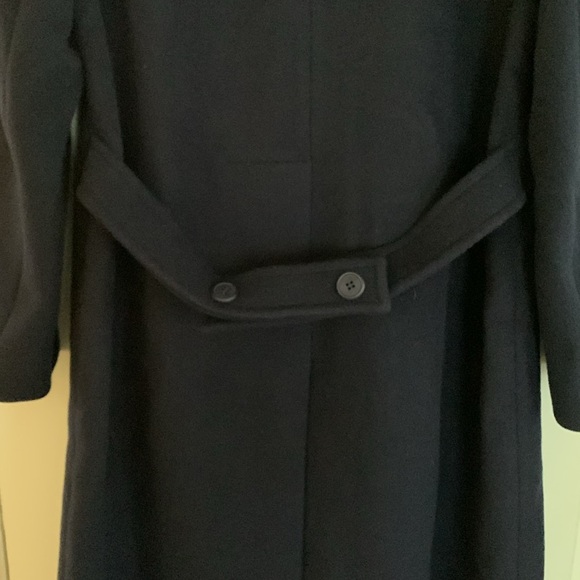 Ladies navy blue Pendleton 100% pure virgin wool coat - Picture 4 of 5